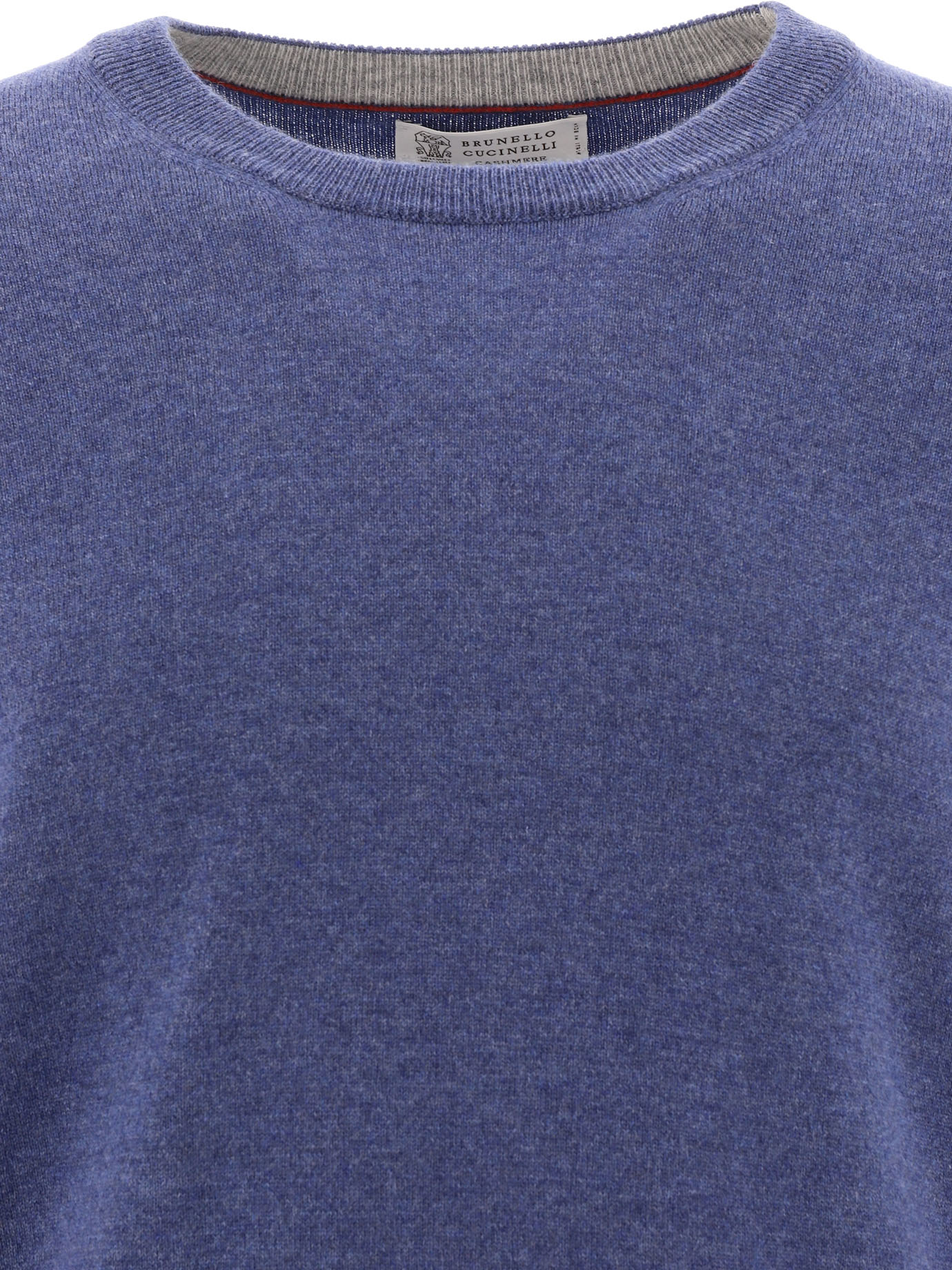 BRUNELLO CUCINELLI Blue Cashmere sweater